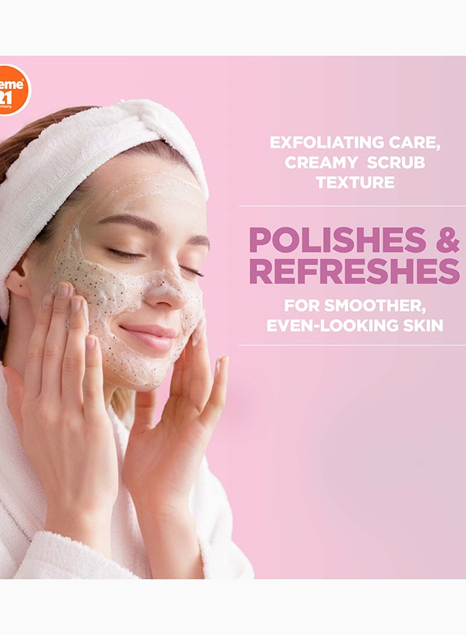 Creme 21 XTRA Bright Face Scrub | With Niacinamide, Vitamins C, E & B5 | Brightens Complexion & Removes Dead Skin Cells | Face Exfoliator | Suitable for All Skin Types | Born in Germany - Image 4