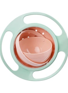 Gyro Bowl 360 Dgree Rotation Spill Resistant Gyroscopic Bowl with Lid