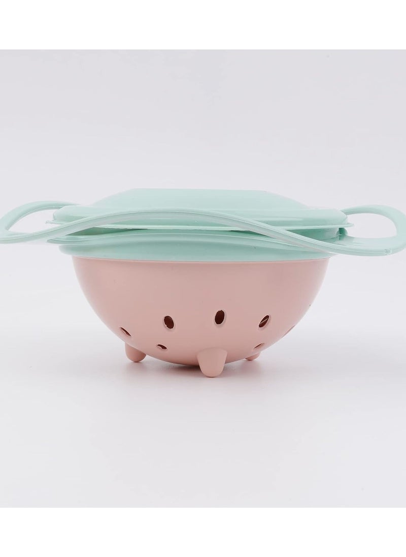 ORiTi - Gyro Bowl 360 Dgree Rotation Spill Resistant Gyroscopic Bowl with Lid - Image 1