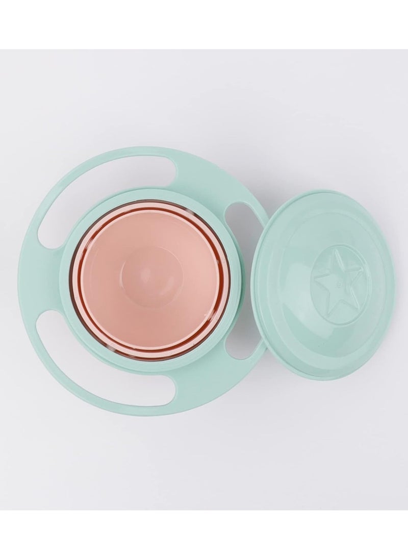 ORiTi - Gyro Bowl 360 Dgree Rotation Spill Resistant Gyroscopic Bowl with Lid - Image 1
