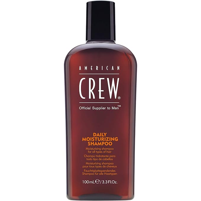 Men's Shampoo by American Crew, Moisturizing Shampoo for Oily Hair, 3.3 Fl Oz