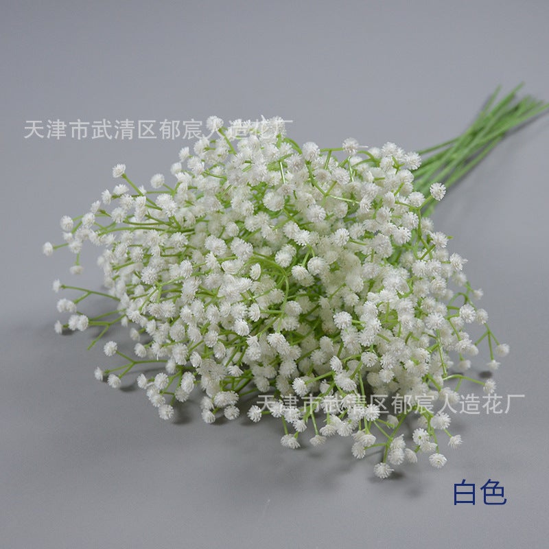 Generic Artificial Babys Breath Bridesmaid Garland Plastic White 