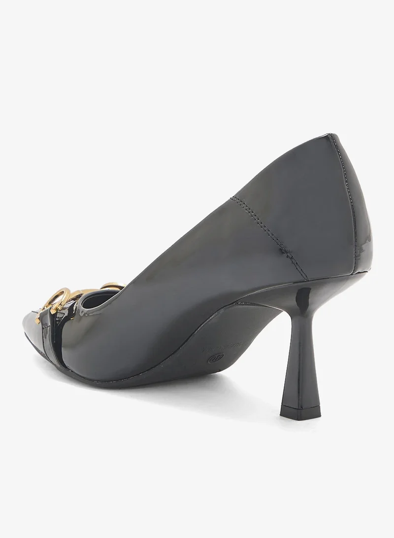 Ella Black Heeled Ladies Pump for Women | Best Price UAE