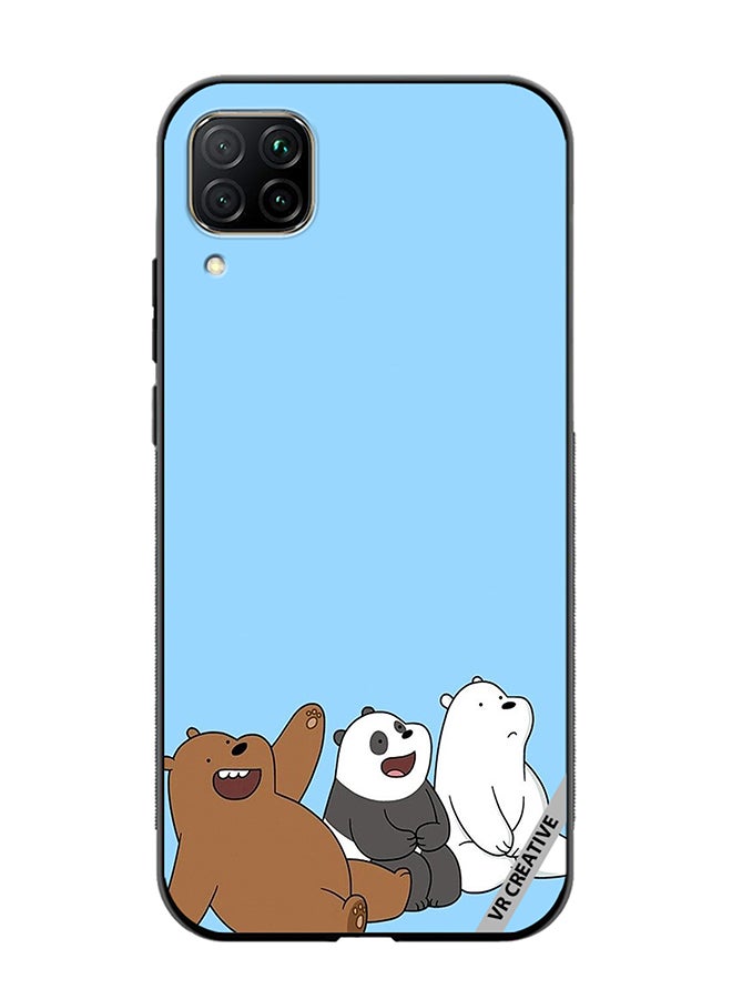 VR CREATIVE Protective Case Cover For Huawei Nova 7i/P40 Lite 3 Cute Teddy Design Multicolour - Image 1