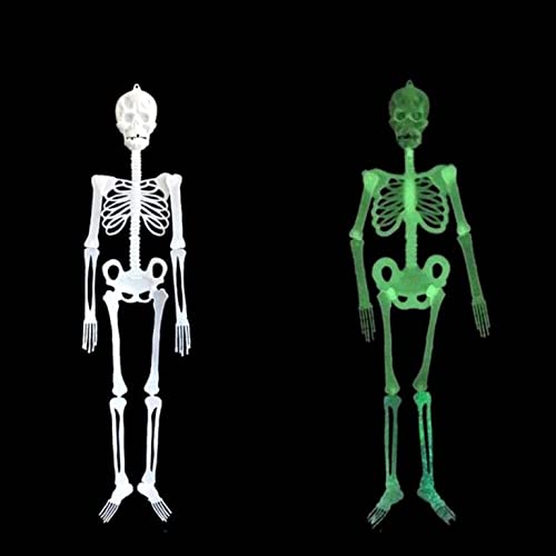 Smart Picks Halloween Skeleton Glow in Dark Hanging Scary Party Prop Wall Decoration Reusable (25 Inch) - Image 1