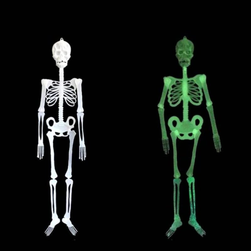 Smart Picks Halloween Skeleton Glow in Dark Hanging Scary Party Prop Wall Decoration Reusable (25 Inch) - Image 5