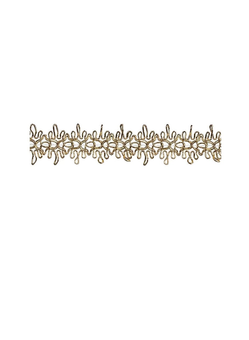 Deco Trims Metallic Star Gimp Trim 1inch x 10yd Gold - Image 3