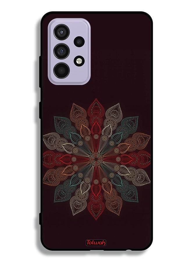 Tolwak Samsung Galaxy A52 5G Protective Case Cover Mandala Flower Art - Image 1