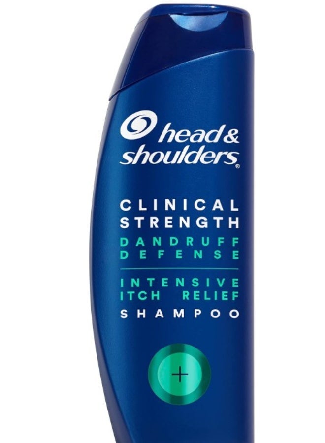 Head & Shoulders Clinical Strength Dandruff Defense Intensive Itch Relief Shampoo, 13.5 Fl Oz, 5.349 Fl Oz