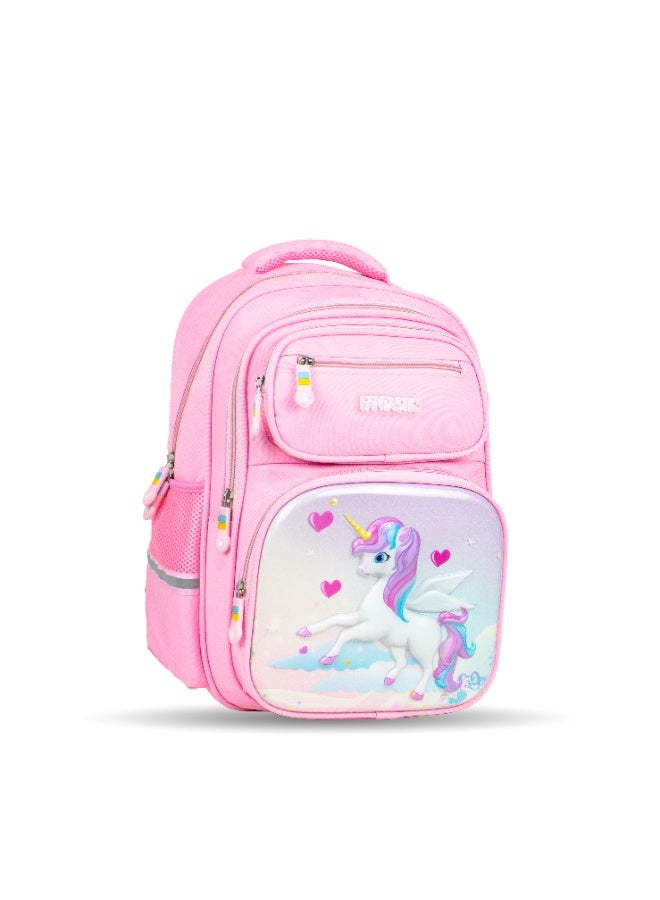 Fantastic CS004 Fantastic School Backpack, Assorted Designs: Pink Unicorn, Blue Astronaut, Black and Red Spiderman, Multi-Pocket - Image 1