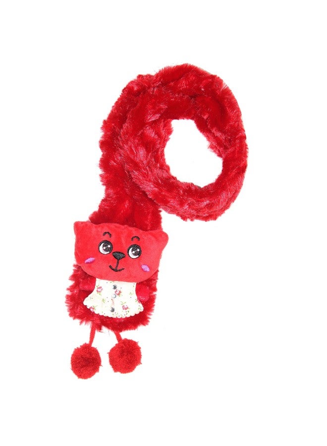 CHACKO Fleece Boys Girls Scarf Winter Kids Neck Warmer Children Scarf 0-4 Years_Red - Image 2