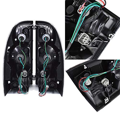 munirater Rear Tail Brake Lights Red Clear Replacement for Tacoma 2005-2015 Left and Right Side Tail Lights - Image 4