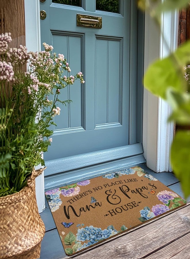 XLDLIOO Nana and Papa Gifts Funny Door Mat, Funny Welcome Front Door Mat Indoor Outdoor Entrance, Gifts for Nana and Papa Artificial Coir Doormats Rugs for Porch Entryway Decor 30x17in - Image 2