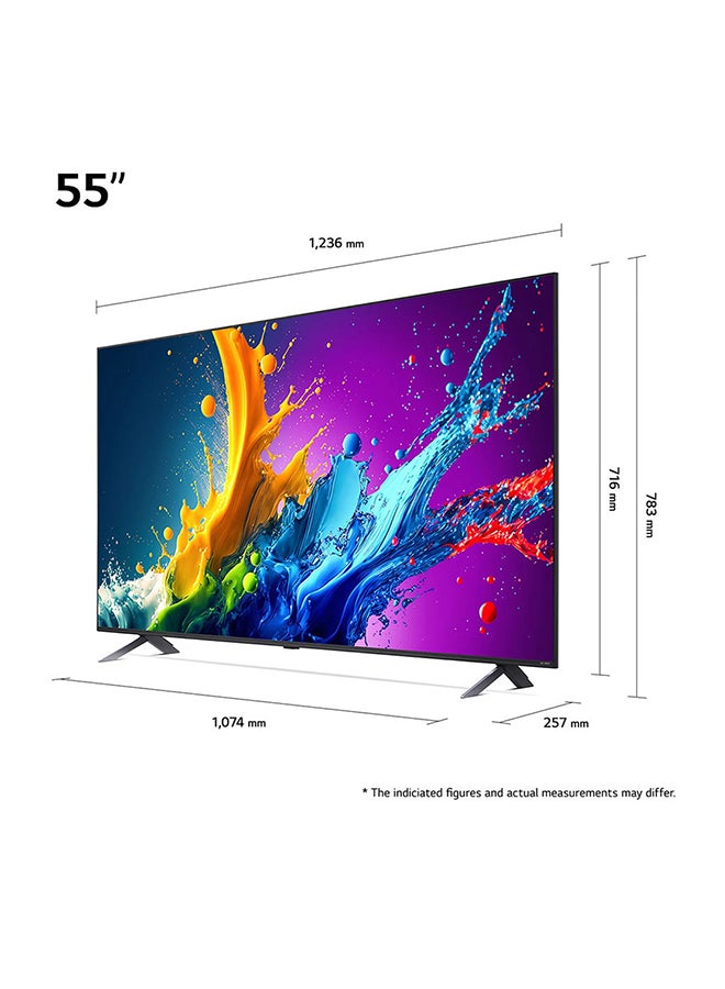 إل جي تلفزيون LG QNED QNED80 4K الذكي مقاس 55 بوصة مع جهاز تحكم عن بعد AI Magic HDR10 webOS24 2024 - Image 3