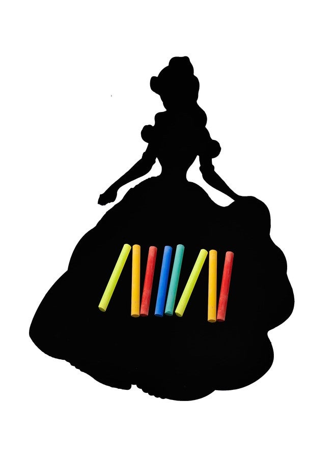 Ilearnngrow 2 in 1 Princess Writing Board | Black Chalkboard & White Marker Board + with 6 Chalks & Duster for Learning, Creativity & Fun - Image 4