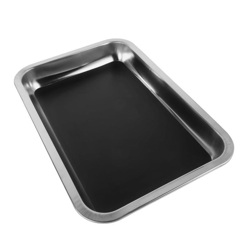 Stainless Steel Dissection Tray 26x19x4cm for Biology Lab Anatomy Easy Clean Science Educational Tool - Image 2