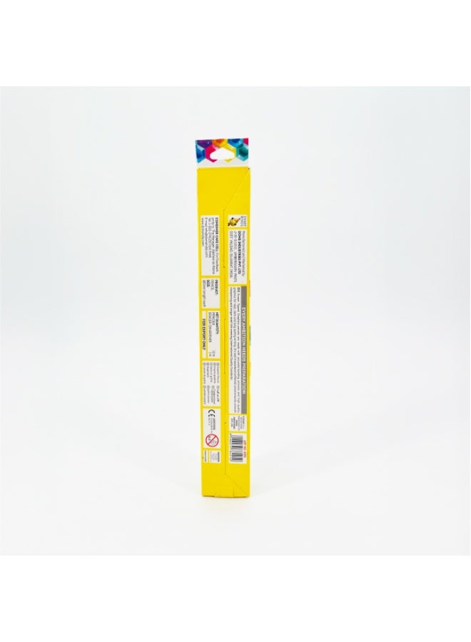 DOMS ZIO Eraser-Tipped Super Dark Graphite Pencils HB/2 – Multicolour – 12 Pencils with 1 Eras-Ner (Eraser + Sharpener) – 185mm Length - Image 4