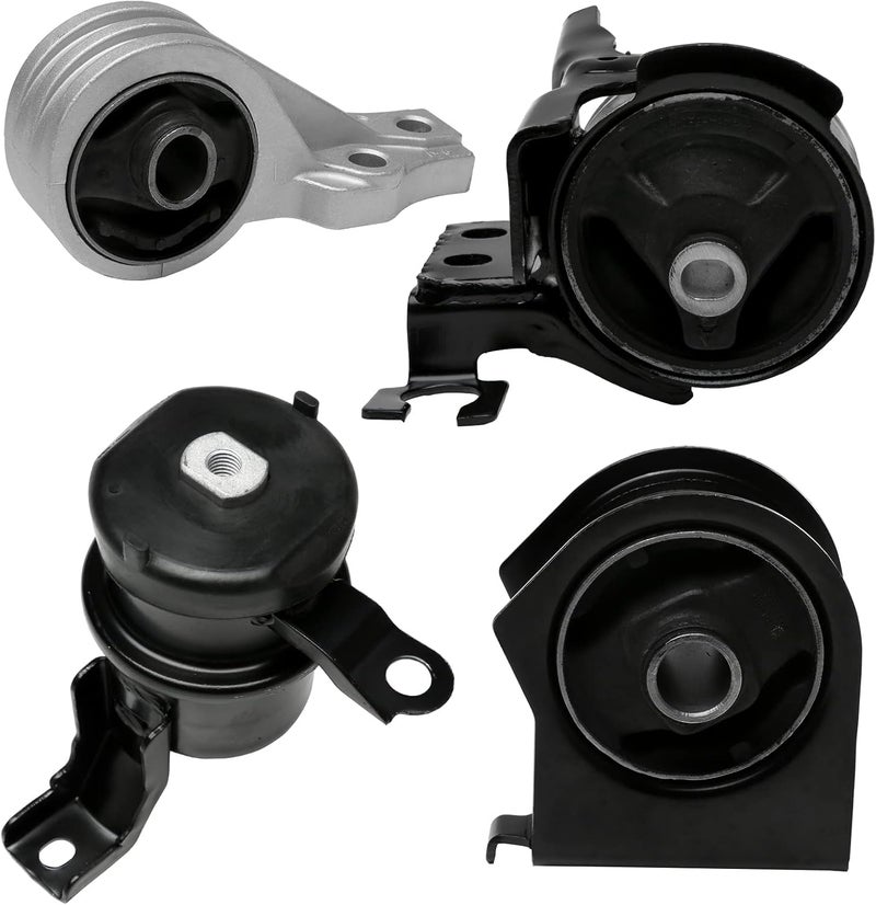 AA Ignition Replacement Engine Motor and Transmission Mount Set of 4 - Compatible with Ford Escape, Mazda Tribute 2.3L, 2.5L, 3.0L, Mariner - Replaces A5412, A5441, A5446, A5481 - Front, Right, Left, Rear Mount - Image 1