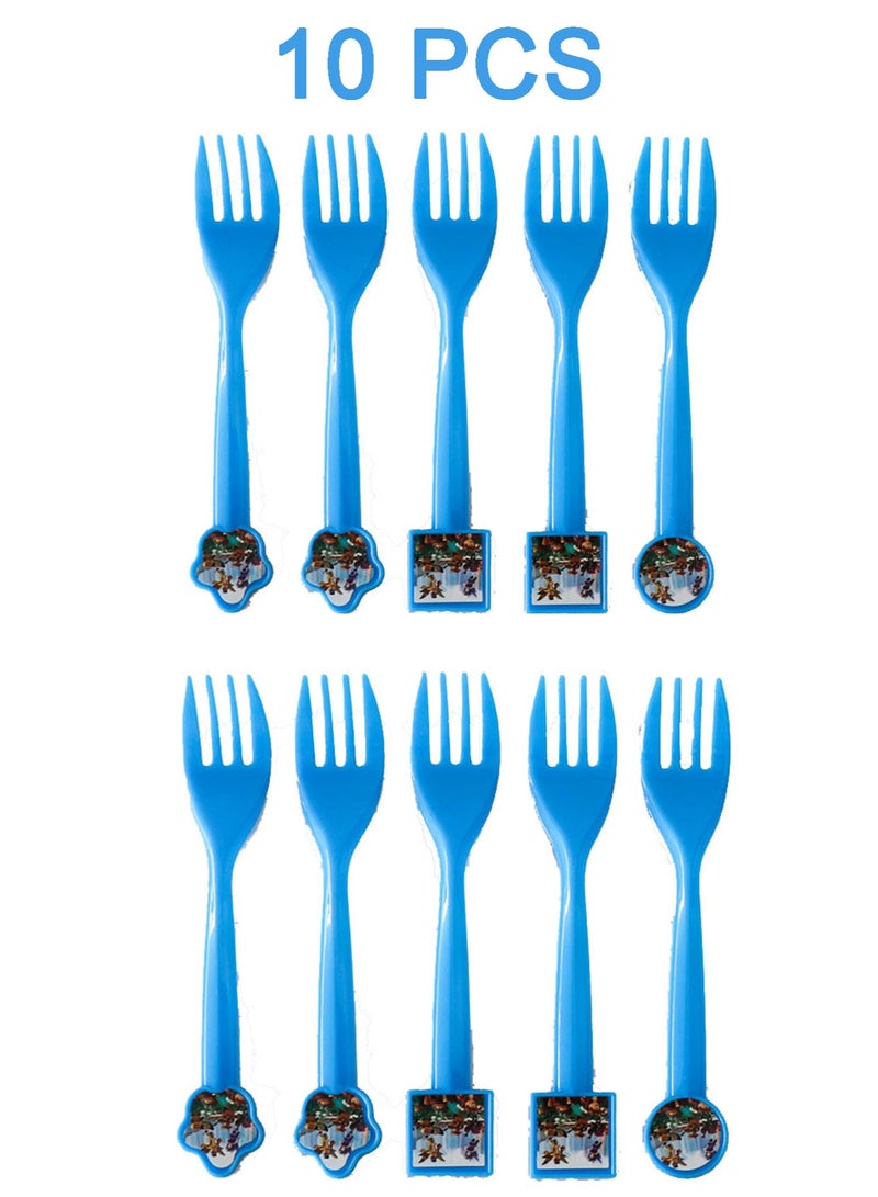 Roblox Themed Birthday Party Supplies Set - Hats, Plates, Napkins, Forks, Spoons & Favors - Image 5