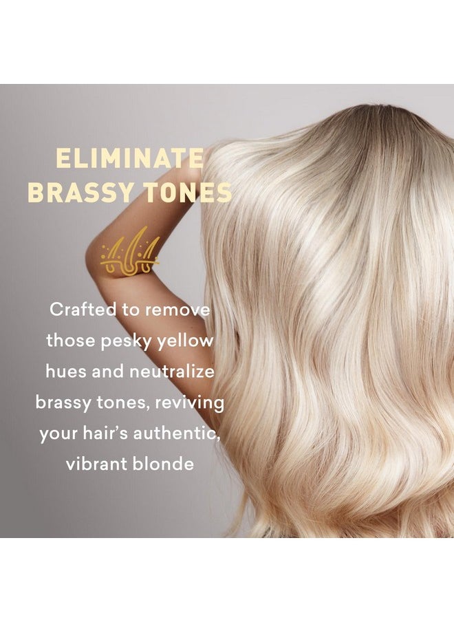 Just Nutritive Shampoo For Blonde Natural & Colortreated Hair Neutralize Brassy Tones No Purple Or Blue Shampoo Paraben Free Phthalate Free Silicone Free 8 Oz. Bottle  - Image 4