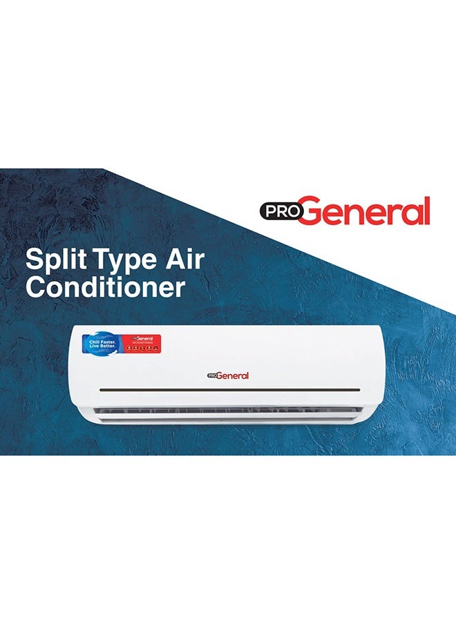 Pro Gen PRO GENERAL1.5 Ton Rotary Split AC, Highly Efficient Cooling Air Conditioner with T3 Tropical Rotary Compressor, R410a Gas, 3D Swing pattern air delivery technology, 18000 BTU AC, Gold coated technology, Sleep mode operation, Silent operation. Best for Home & Office use -PRG18000N25 - WHITE  - Image 3
