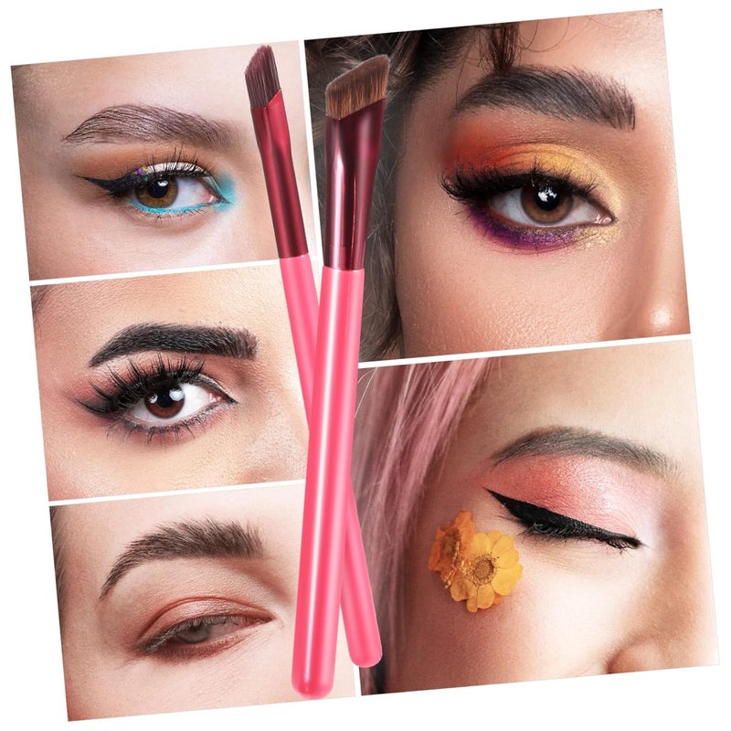 3Pcs Professional Makeup Brush Set For Eyebrow Shaping And Eyelash Blending Beauty Tools - Image 2