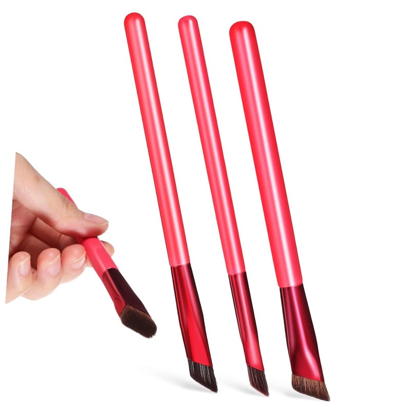 3Pcs Professional Makeup Brush Set For Eyebrow Shaping And Eyelash Blending Beauty Tools - Image 1