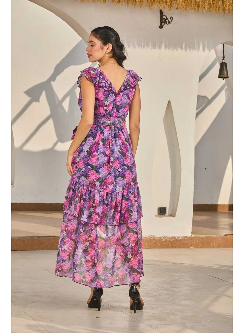 Luxe & Hardy  Luxe & Hardy Polly Ruffle Dress for Women | Best Price UAE