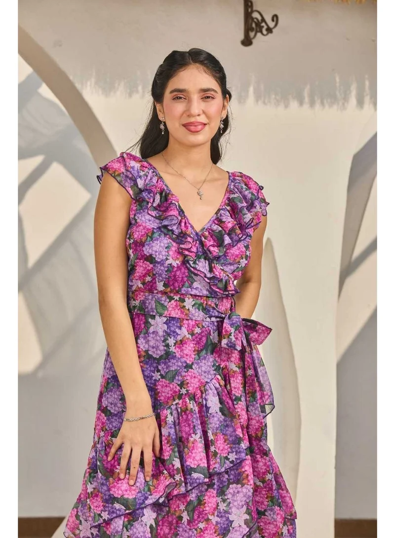 Luxe & Hardy  Luxe & Hardy Polly Ruffle Dress for Women | Best Price UAE