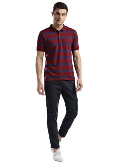 Hubberholme Relaxed Fit Navy Slim Fit Cargo Trousers for Men  - Image 3
