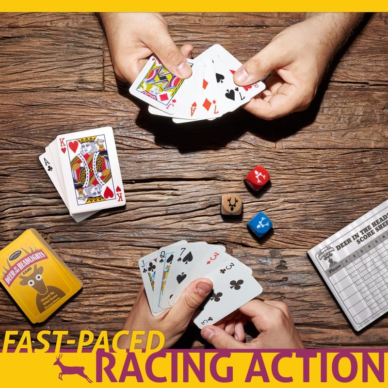 Front Porch Classics Deer In The Headlights The Card & Dice Game played by Wild Game Everywhere for Ages 5 and Up - Image 3