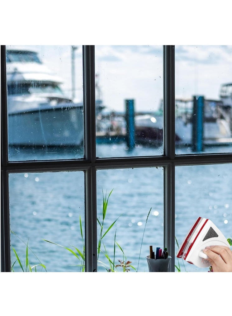 Double-side Magnetic Glass Wiper Window Cleaner Magnetic Glass Cleaning Tool Brush for Double Glazed Window - Image 3