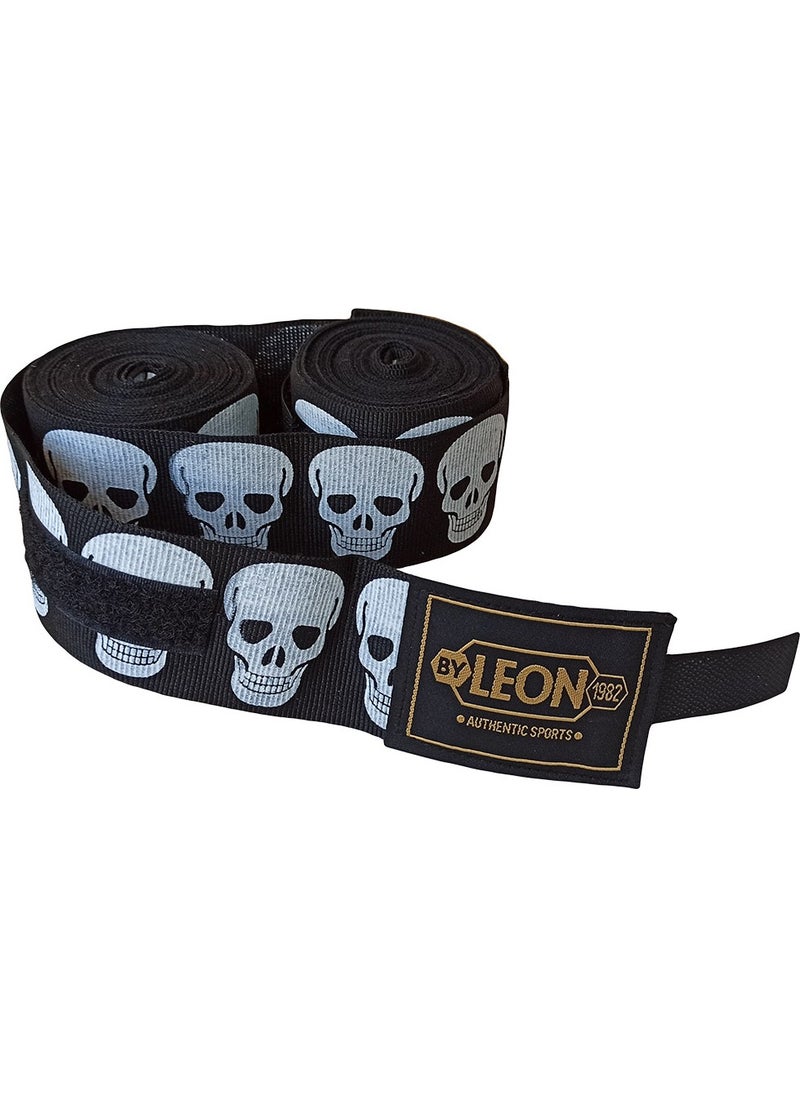 By Leon 1982 Leon Big Skulls Skull 5 Meters Boxing Bandage  - Image 3