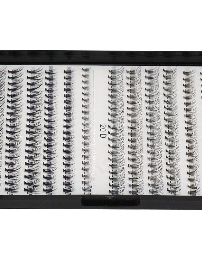 Bodermincer 10D /20D Mixed, 0.07mm /0.10 mm Mixed , 8-12mm,10-14mm,12-16mm,14-18mm,16-20mm and Under Eyelashes Mixed C Curl Natural False Eyelash Extension Soft Lashes Individual Eyelashes (8-12mm Mixed)  - Image 4