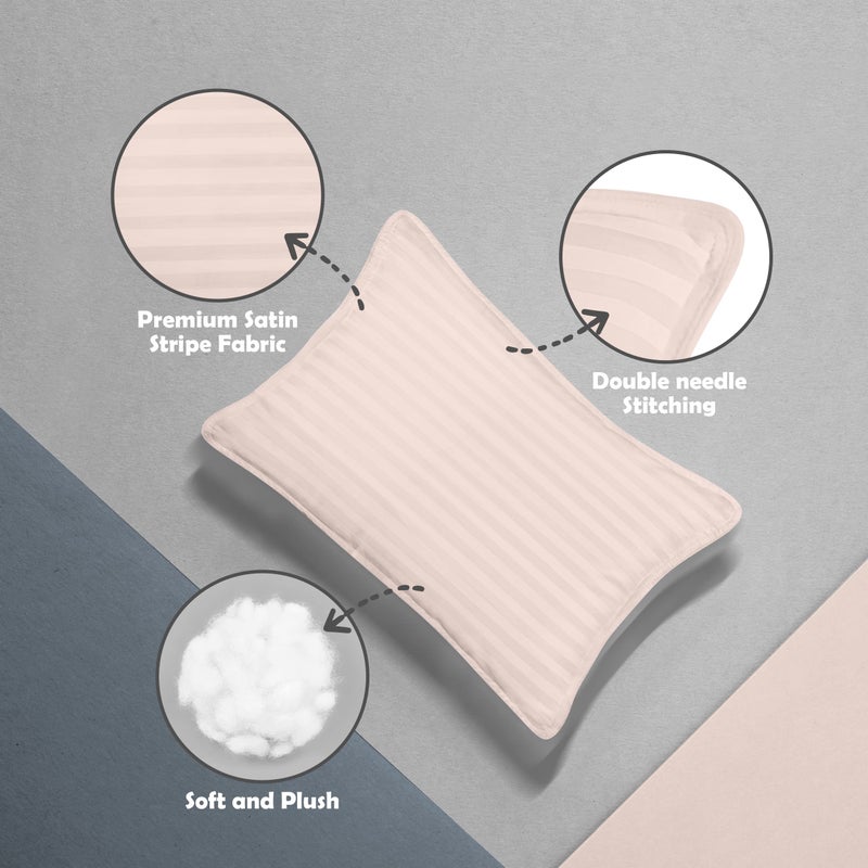 Utopia Bedding Toddler Pillow (Light Pink, 2 Pack), 13x18 Pillows for Sleeping, Soft and Breathable Cotton Blend Shell, Small Kids Pillow Perfect for Toddler Bed and Travel (Intended for age 2 and up) - Image 4