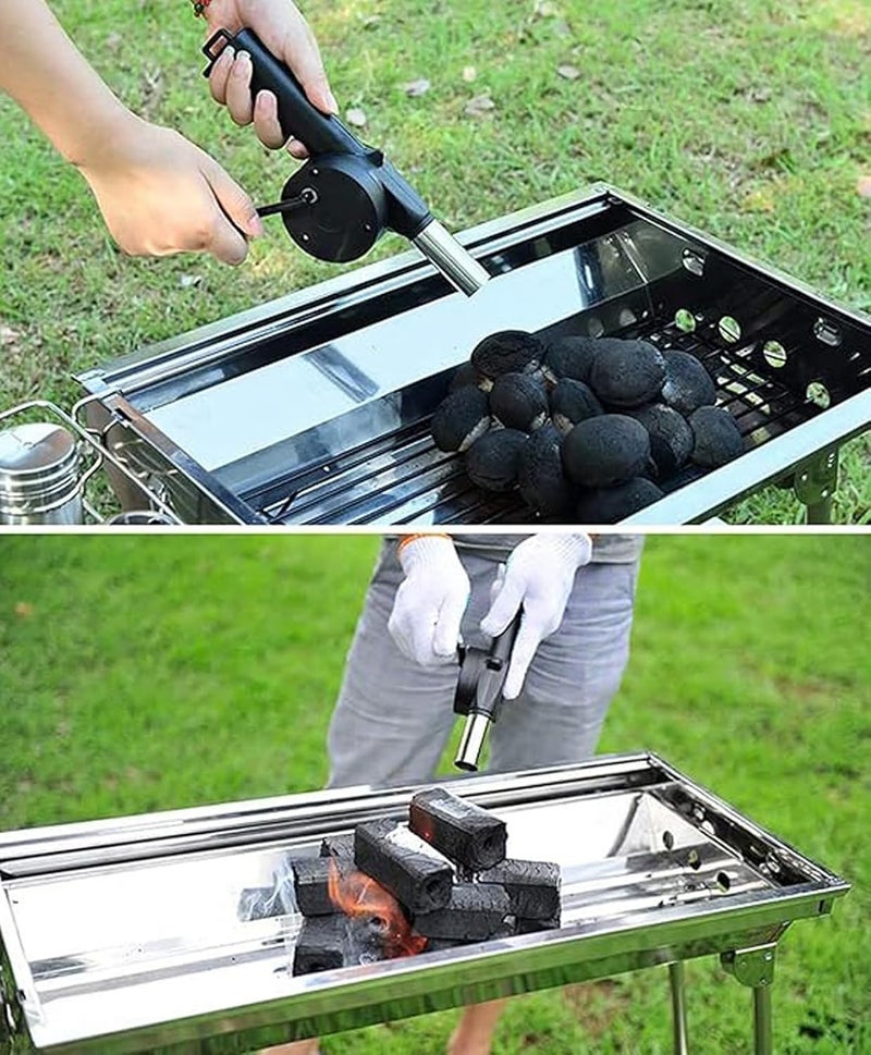 GTC Manual Hand Crank BBQ Air Blower for Outdoor Fire Control and Cooking Adventures BBQ-65 - Image 4