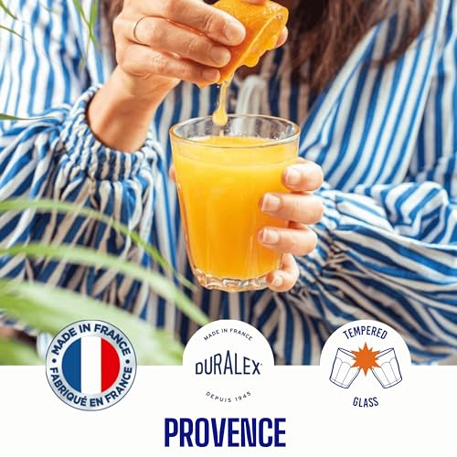 Duralex France Provence Clear Tumbler 250ML, Set of 6 Glasses | 3X Stronger & Durable | Ideal for Hot or Cold Drinks, Tea, Coffee, Juice, Cocktails, Mocktails, Gifting | Tempered Glass - Image 2