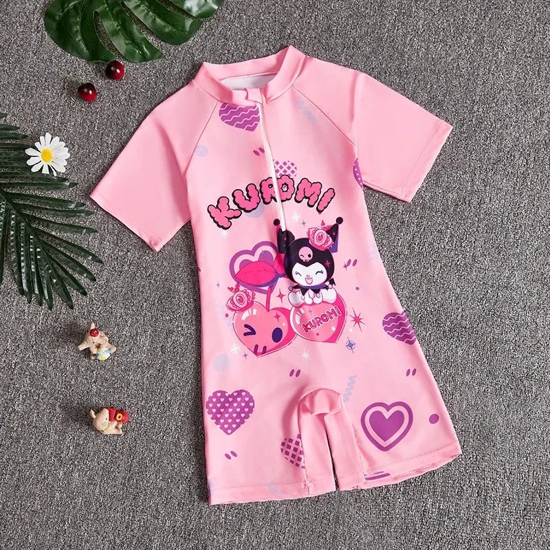 2025 Summer New Children''s Swimwear Girls'' Small and Medium-sized Children''s Swimwear Swimwear Cartoon Boys'' Short-sleeved suit - Image 5