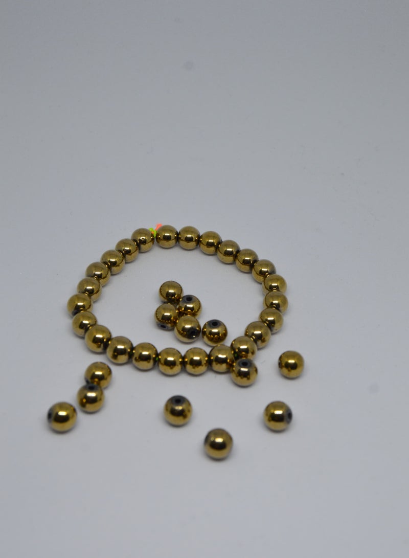 Golden Natural Polished Pyrite Bracelet - Image 2