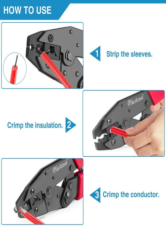 Plustool Ignition Wire Spark Plug Crimping Tool 8.5mm Spark Plug Ratchet Crimper Wire Crimper Crimping Pliers Electrical Terminal Crimping Tool - Image 5