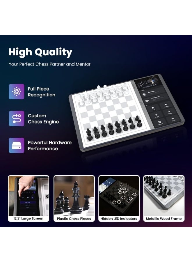 Chessnut Evo AI Chessboard - Built-in Maia Engine, Customizable Chess Bot, Full Piece Recognition, Supports Major Platforms, Smart All-in-One Design - Image 3