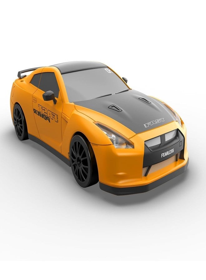 RABJET Rc Drift Car 2.4Ghz 1:24 Scale 4Wd High Speed Remote Control Cars Vehicle with Led Lights Batteries&Drifting Tires Racing Sport Toy Cars for Adults Boys Girls Kids Gift, Yellow - Image 3