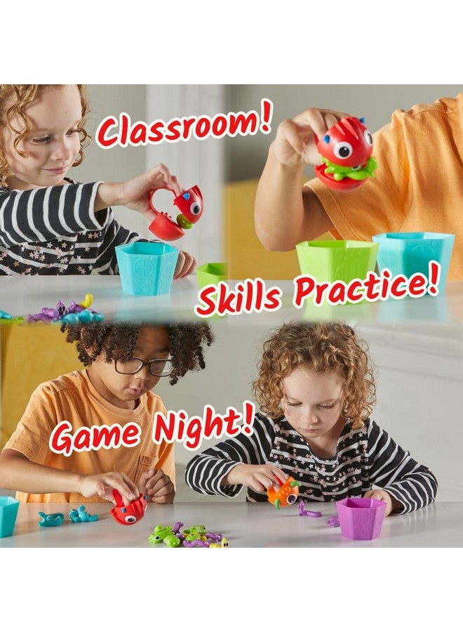 hand2mind Hand2Mind Grab That Monster Fine Motor Activity Set, Occupational Therapy Toys for Toddlers 3-4, Pincer Grasp Toys, Play Therapy Games - Image 5