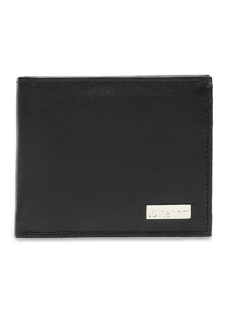 Inahom - Inahom Bi-Fold Organised Wallet Flat Nappa Genuine and Smooth Leather Upper IM2021XDA0003-001-Black - Image 1