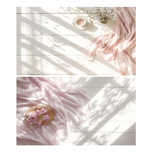 HomeArt Sheet 2 in 1 Product Photography Backdrop 3D Flat Lay Tabletop Double-Sided 20x29 Photo Background PVC Wrinkle Free for Small Products Food, Cosmetics Shoot (Combo 3) - Image 1