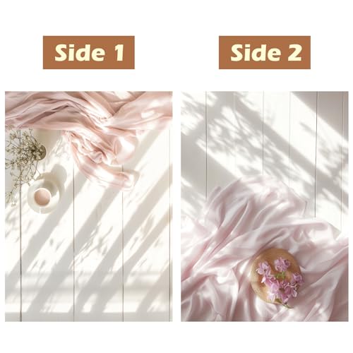 HomeArt Sheet 2 in 1 Product Photography Backdrop 3D Flat Lay Tabletop Double-Sided 20x29 Photo Background PVC Wrinkle Free for Small Products Food, Cosmetics Shoot (Combo 3) - Image 2