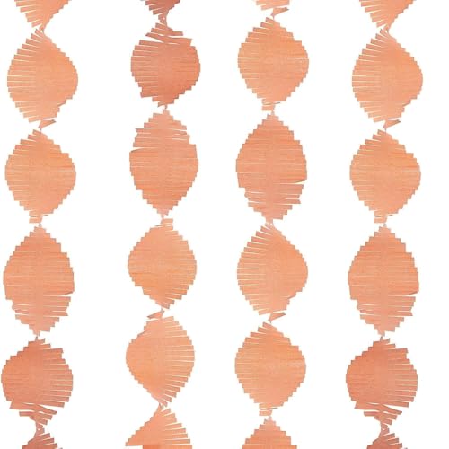Unique Party Elegant Coral Tissue Fringe Garland - 9 ft. (1 Pc.) - Premium Paper, Stunning & Versatile Decor - Ideal for Any Events - Image 1