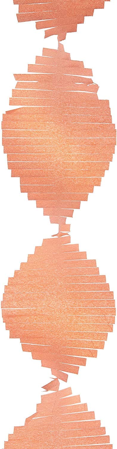 Unique Party Elegant Coral Tissue Fringe Garland - 9 ft. (1 Pc.) - Premium Paper, Stunning & Versatile Decor - Ideal for Any Events - Image 3