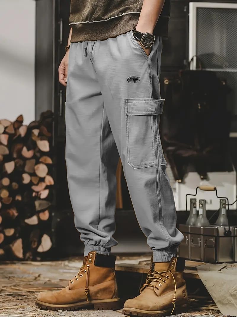 JVX Men Cargo || MenCargo Pants || MenCargo Pants Cotton || Cargos for Men(CARGO-03) (in, Numeric, 34, Grey) - Image 3