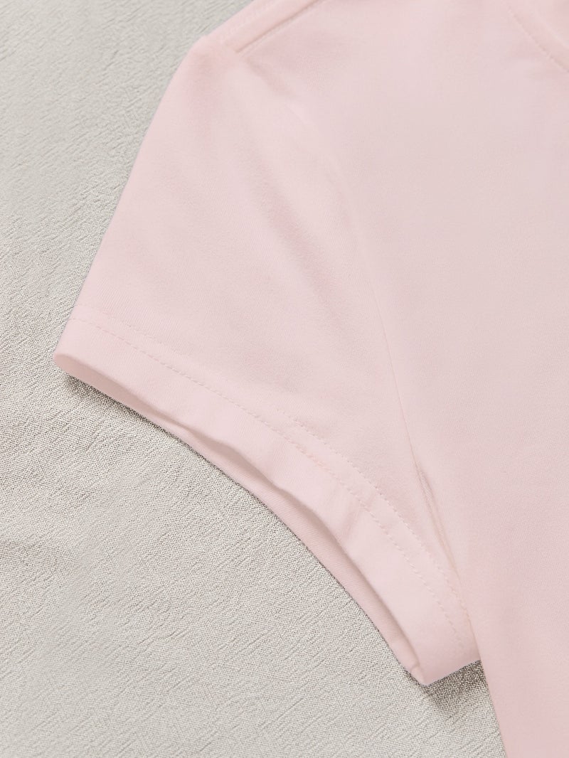 European And American Fashion One - Piece Creative Design Girly Women'S T - Shirt with Starfish, Coconut, And Shell Patterns + The Text \ - Pink / XXS - Image 4